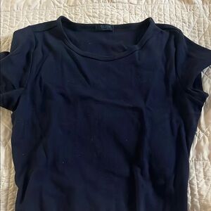 Women's Navy Brandy Top